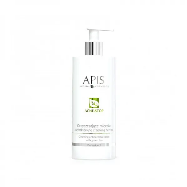 APIS Acne-Stop oczyszczające mleczko antybakt. z zieloną herbatą 500ml