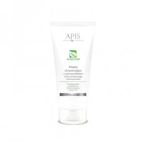 APIS Acne-Stop maska oczyszczająca z czarnym błotem 200ml