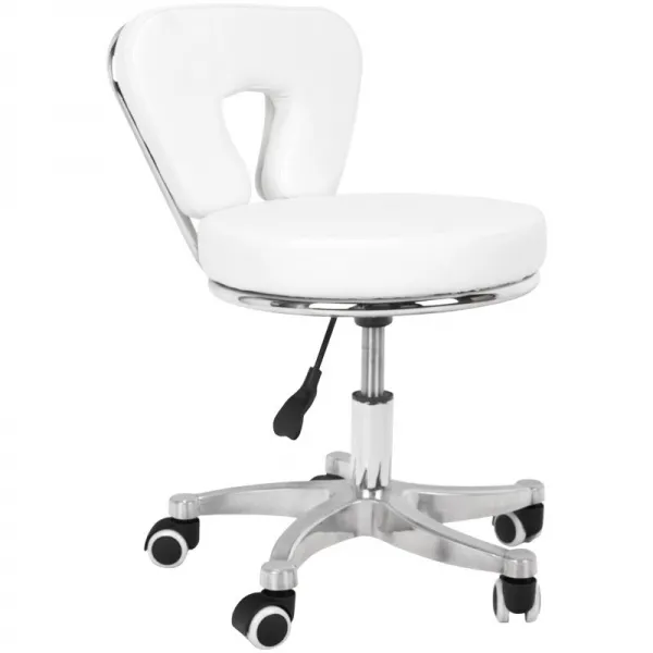 TABORET KOSMETYCZNY DO PEDICURE 9266 BIAŁY