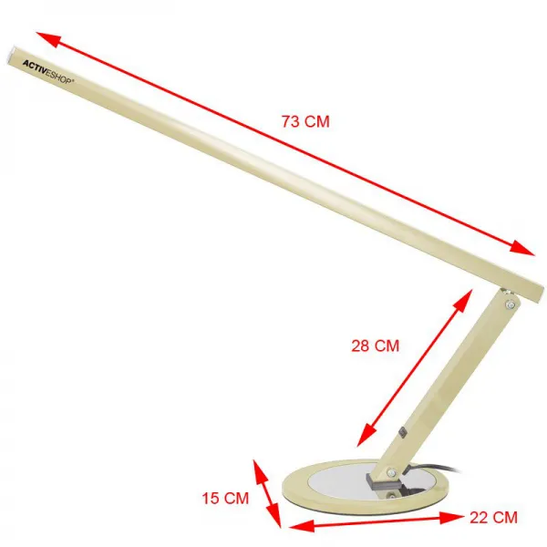 LAMPA NA BIURKO SLIM 20W SZAMPAŃSKA