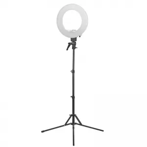 LAMPA PIERŚCIENIOWA RING LIGHT 12" 35W LED BIAŁA + STATYW