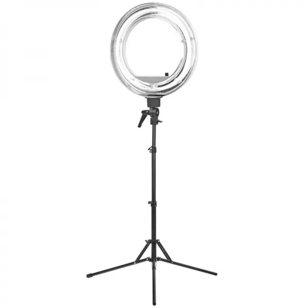 LAMPA PIERŚCIENIOWA RING LIGHT 18" 55W FLUORESCENT BIAŁA + STATYW