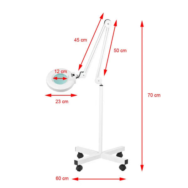 LAMPA LUPA LED S4 + STATYW LED REG. NATĘŻENIE ŚWIATŁA