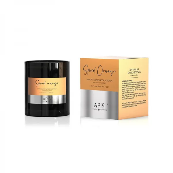 APIS NATURALNA ŚWIECA SOJOWA SPICED ORANGE 220g