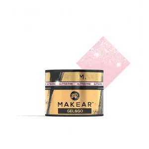 Makear Gel&Go Build Gel Glitter Pink 22 15 ml