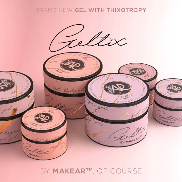 Makear Geltix Builder Gel Thixotrope Creamy Rose 15 ml