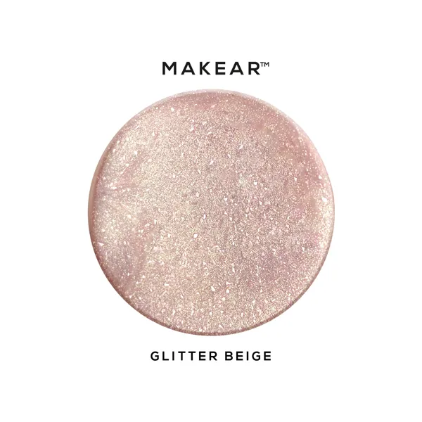 Makear Gel&Go Builder Gel Glitter Beige 15 ml