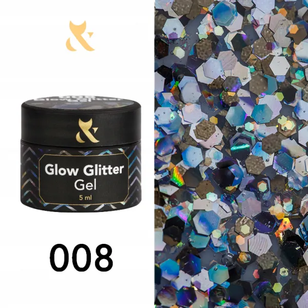 Fox Glow Glitter Gel Nr 008 5 ml