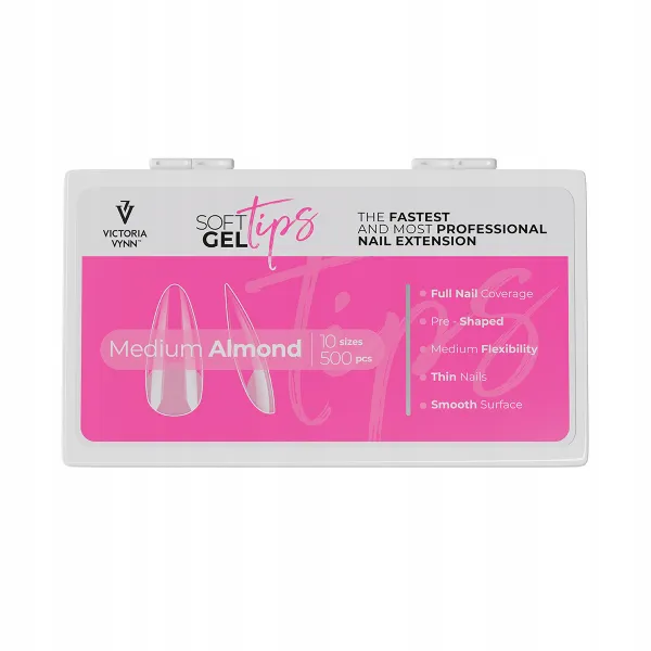 Victoria Vynn Soft Gel Tips Medium Almond 500 szt