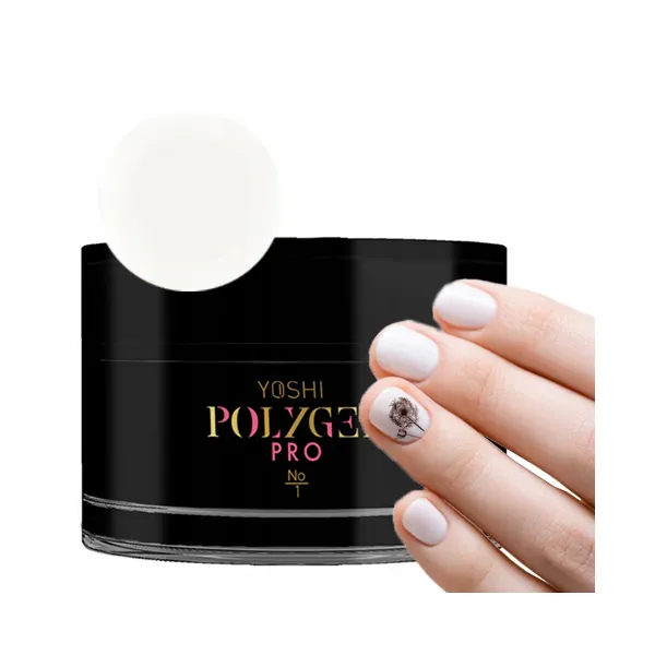 Yoshi Akrylożel PolyGel PRO UV LED No 1 Biały 30ml