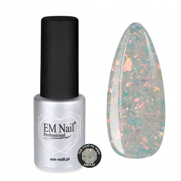 Em Nail Top Coat No Wipe Amaze 6 ml