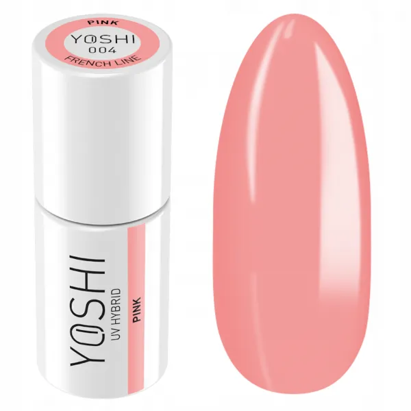 Yoshi Lakier Hybrydowy French Line 004 Pink 6 ml