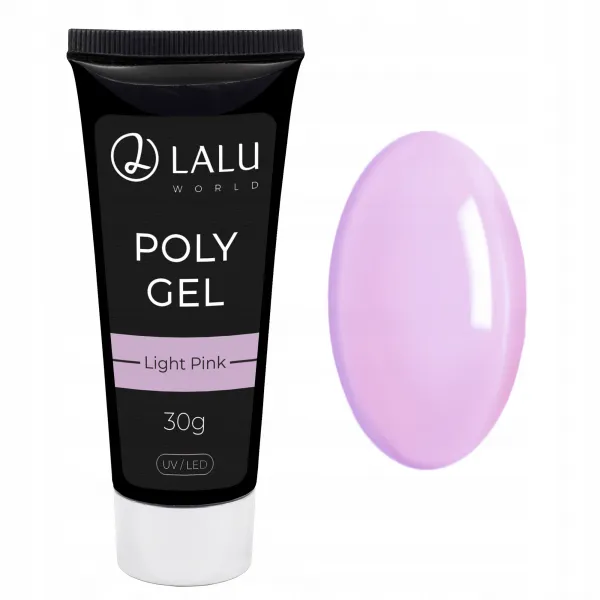 .LALU Poly Gel LIGHT PINK akrylożel 30 g