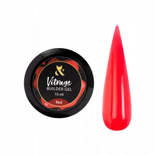 Fox Vitrage Builder Gel Red 15 ml