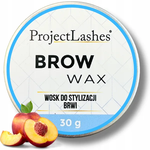 ProjectLashes Wosk Do Układania Brwi Odżywczy Peach 30 ml