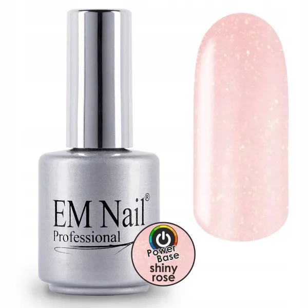 Em Nail Power Base Shiny Rose 15 ml