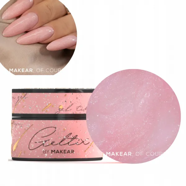 MAKEAR Geltix Rose Shine żel tiksotropowy z drobinkami GT06 15ml