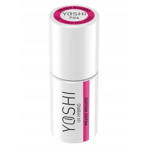 Yoshi Lakier Hybrydowy Los Tones Milliones 704 Prado Rosado 6 ml