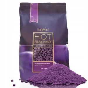 ItalWax Film Wax Plum 500 g śliwkowy wosk w dropsach