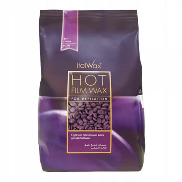 ItalWax Film Wax Plum 500 g śliwkowy wosk w dropsach