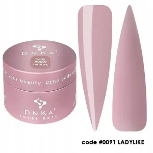 Dnka' Rubber Base Baza Code #0091 Ladylike 30 ml