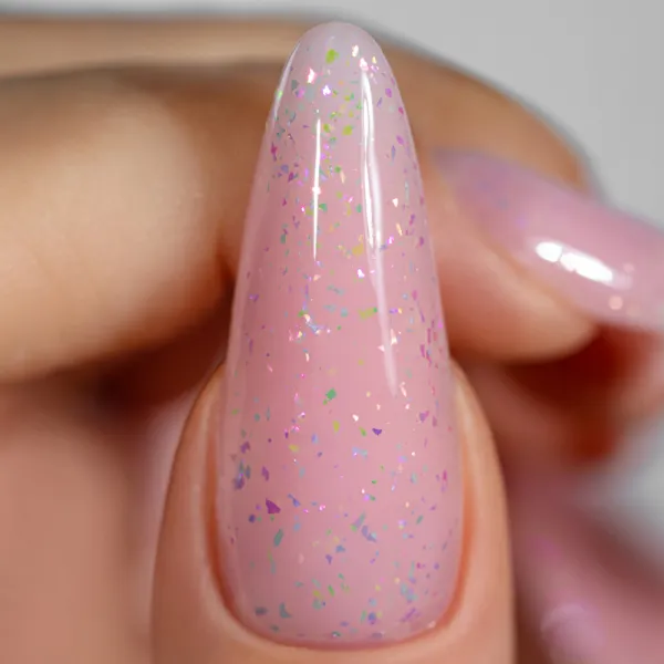 Saute Nails Top Hybrydowy No Wipe z Efektem 8ml Holo Flakes