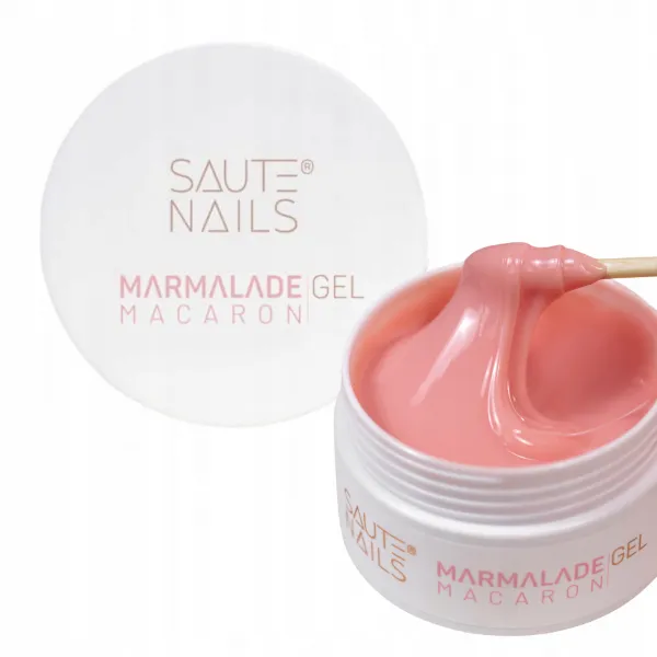 SAUTE NAILS ŻEL BUDUJĄCY MARMALADE GEL MACARON - 50ML BRZOSKWINIOWY