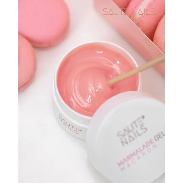 SAUTE NAILS ŻEL BUDUJĄCY MARMALADE GEL MACARON - 50ML BRZOSKWINIOWY