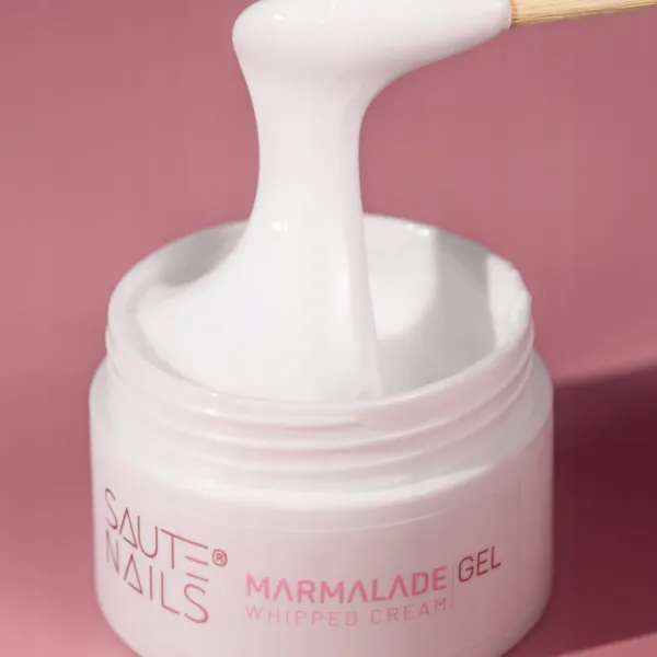 SAUTE NAILS ŻEL BUDUJĄCY MARMALADE GEL WHIPPED CREAM - 50ML BIAŁY