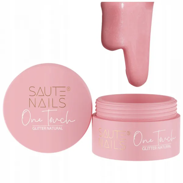 Saute Nails Żel One Touch Glitter Natural 50 g