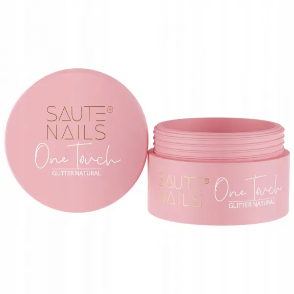 Saute Nails Żel One Touch Glitter Natural 50 g