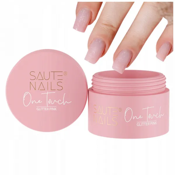 Żel budujący Saute Nails Glitter Pink 30 g