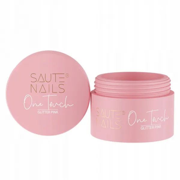 Żel budujący Saute Nails Glitter Pink 30 g