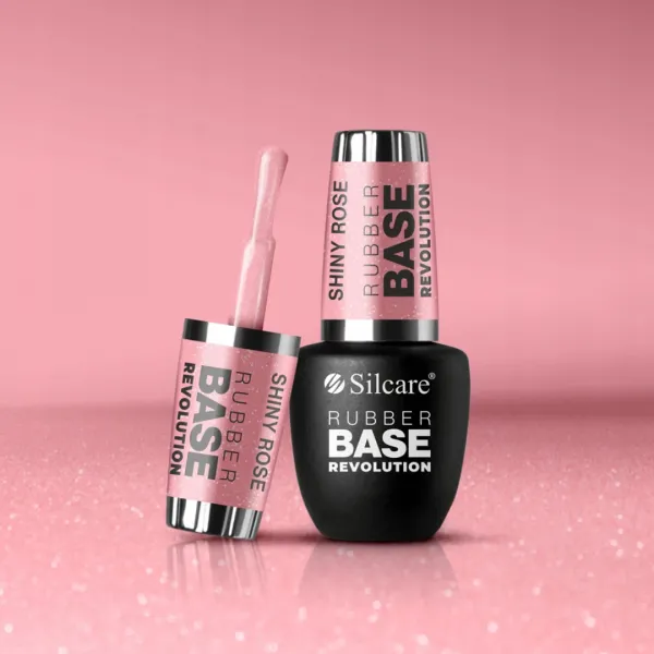 Silcare Rubber Base Revolution Baza Shiny Rose 9 ml