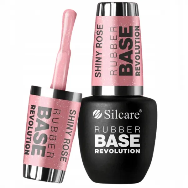 Silcare Rubber Base Revolution Baza Shiny Rose 9 ml