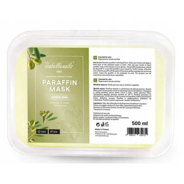 Parafina Isabellenails 500 ml 500 g oliwka