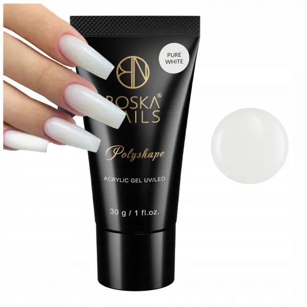 Boska Nails Polyshape Polygel Akrylożel Pure White 30 g