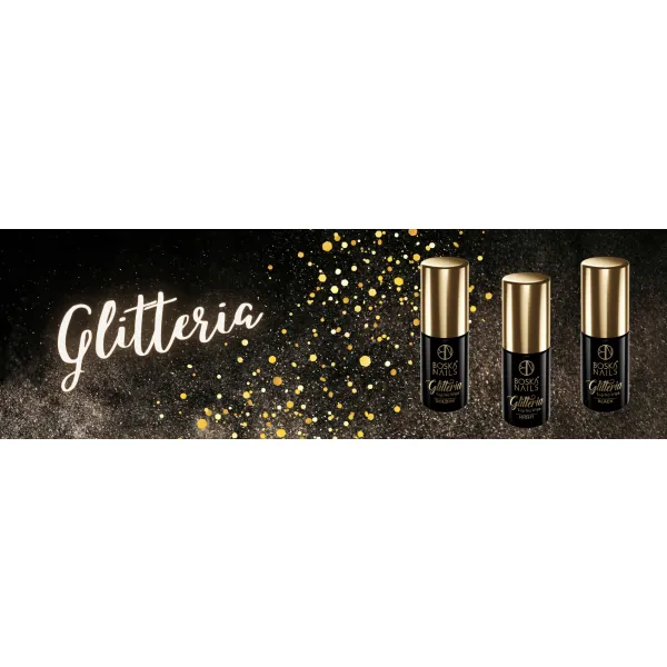 Boska Nails Top No Wipe Glitteria Goldini 6 ml