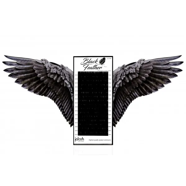 Jolash Black Feather Lashes Rzęsy Czarne D 0.07 11 mm