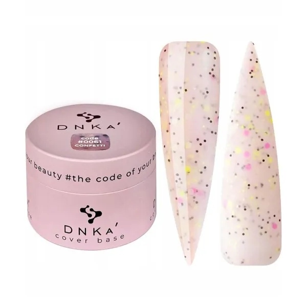 DNKa' Rubber Base Baza Code #0061 Confetti 30 ml