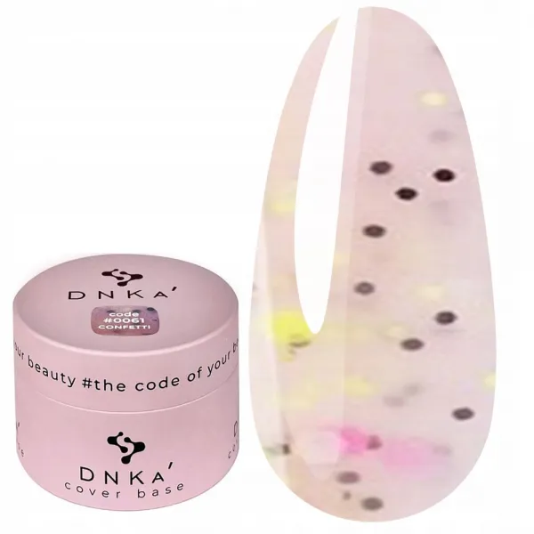 DNKa' Rubber Base Baza Code #0061 Confetti 30 ml