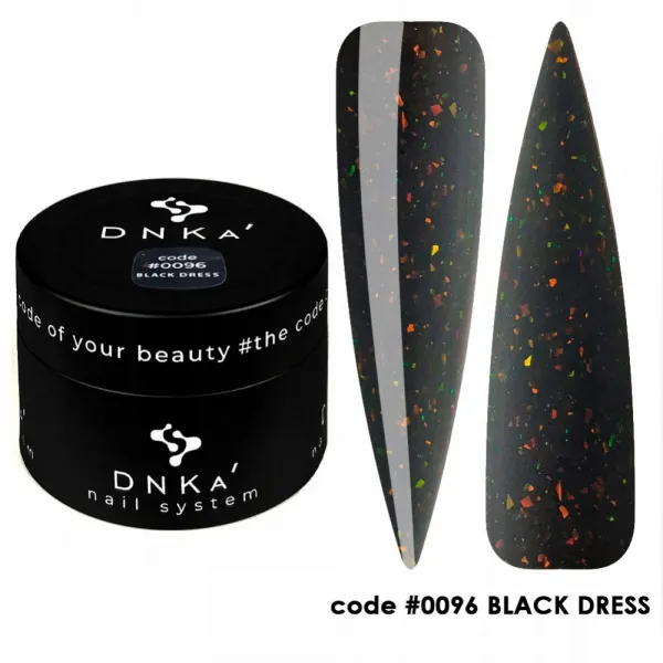 DNKa' Rubber Base Baza Code #0096 Black Dress 30 ml