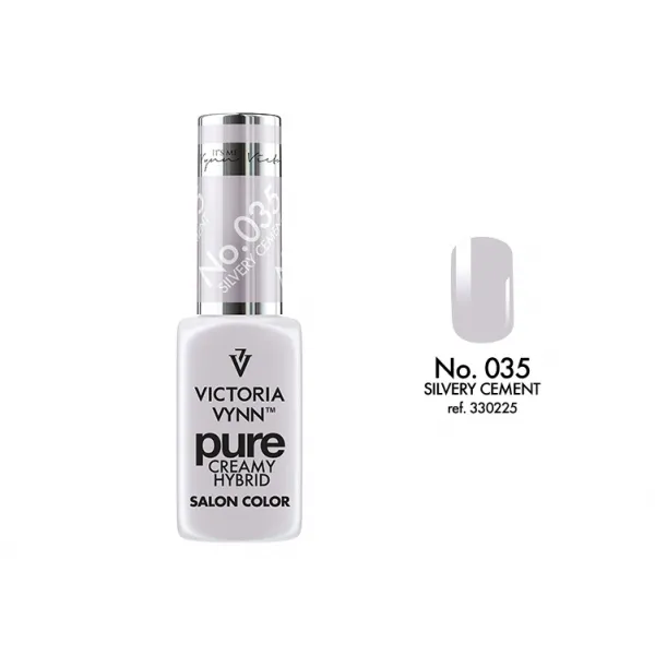 Victoria Vynn Lakier Hybrydowy Pure 035 Silvery Cement 8 ml