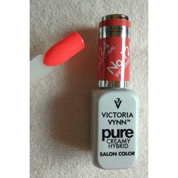 Victoria Vynn Lakier Hybrydowy Pure 124 Shocking Coral