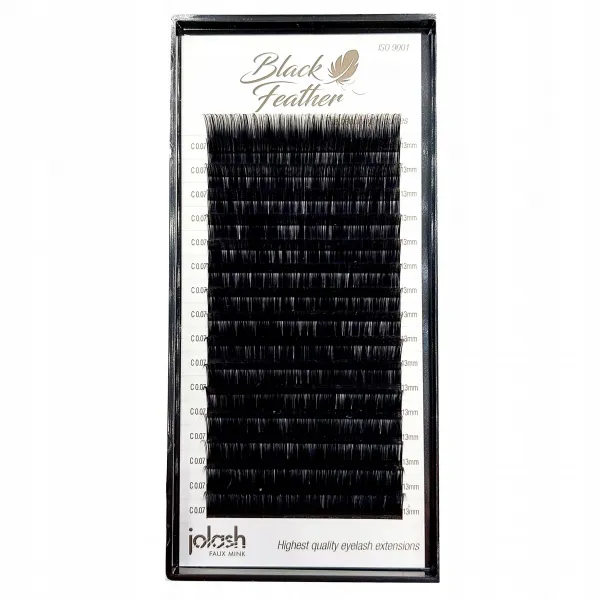 Jolash Black Feather Lashes Rzęsy Czarne D 0.10 mix