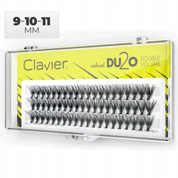 Clavier DU2O Double Volume kępki rzęs 10mm