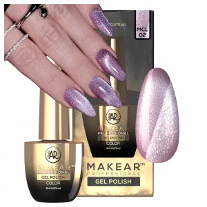 Makear Lakier Hybrydowy Cat Eye MCL02 Fluffy Violet 8 ml