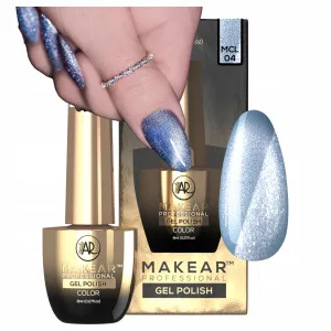 Makear Lakier Hybrydowy Cat Eye MCL04 Furrz Blue 8 ml