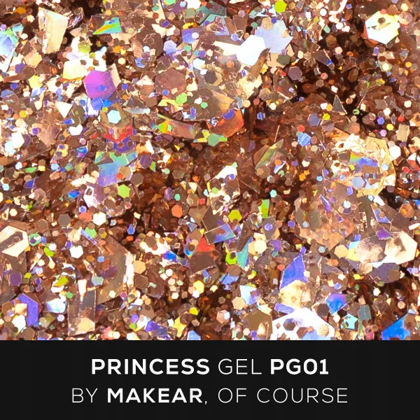 Makear Princess Gel Żel Do Zdobień PG01 Gold 5 ml