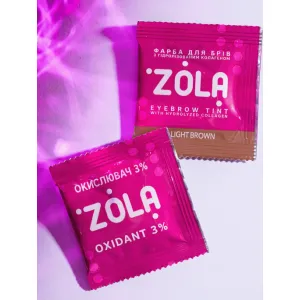 Zola farbka+oxydant do brwi light brown 01